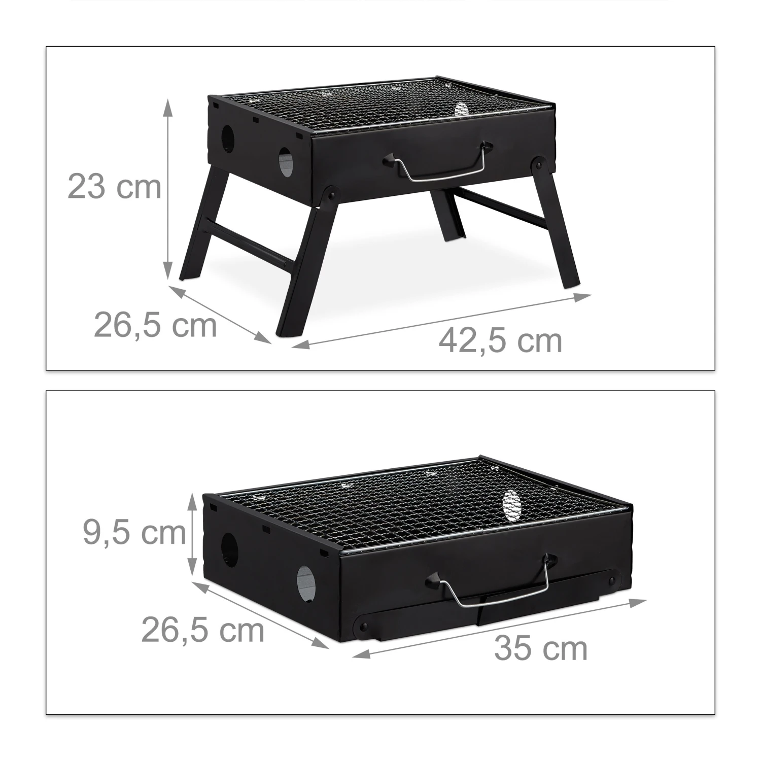 Relaxdays Koffergrill Für Camping Und Picknick 4 Relaxdays Koffergrill Für Camping Und Picknick – Bild 4