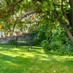 Relaxdays Gartenbank Metall Ornamente -OUTSUNNY Verkäufe 8600323900 100261140 prod 005