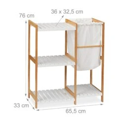 Relaxdays Badregal Mit Wäschekorb Mit 4 Ablagen -OUTSUNNY Verkäufe 8600323900 100275030 prod 004