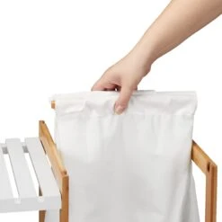 Relaxdays Badregal Mit Wäschekorb Mit 4 Ablagen -OUTSUNNY Verkäufe 8600323900 100275030 prod 006