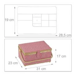 Relaxdays Stoff Nähkästchen Ohne Inhalt -OUTSUNNY Verkäufe 8600323900 10027777491 prod 004