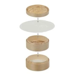 Relaxdays Dampfgarer Bambus 2 Etagen 20,5 Cm -OUTSUNNY Verkäufe 8600323900 100278500 prod 006