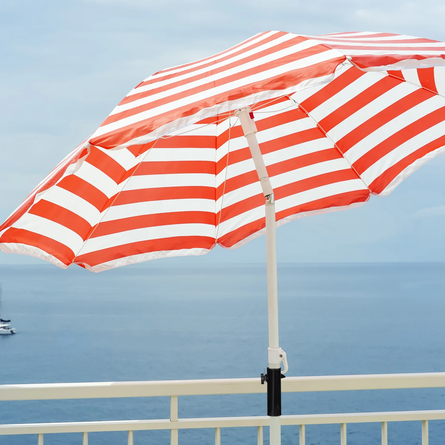 Relaxdays Sonnenschirmhalter Für Balkongeländer 3 Relaxdays Sonnenschirmhalter Für Balkongeländer – Bild 3