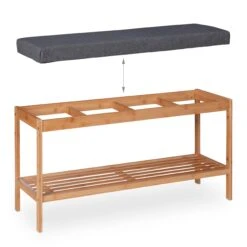 Relaxdays Bambus Schuhbank Mit Sitzfläche -OUTSUNNY Verkäufe 8600323900 100315970 prod 006