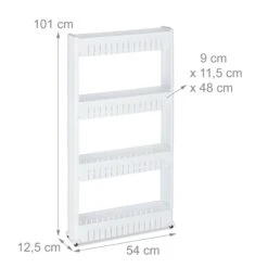 Relaxdays Schmaler Nischenwagen Mit 4 Ablagen -OUTSUNNY Verkäufe 8600323900 1003435649 prod 004