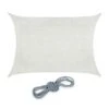Relaxdays Rechteckiges HDPE Sonnensegel Weiß