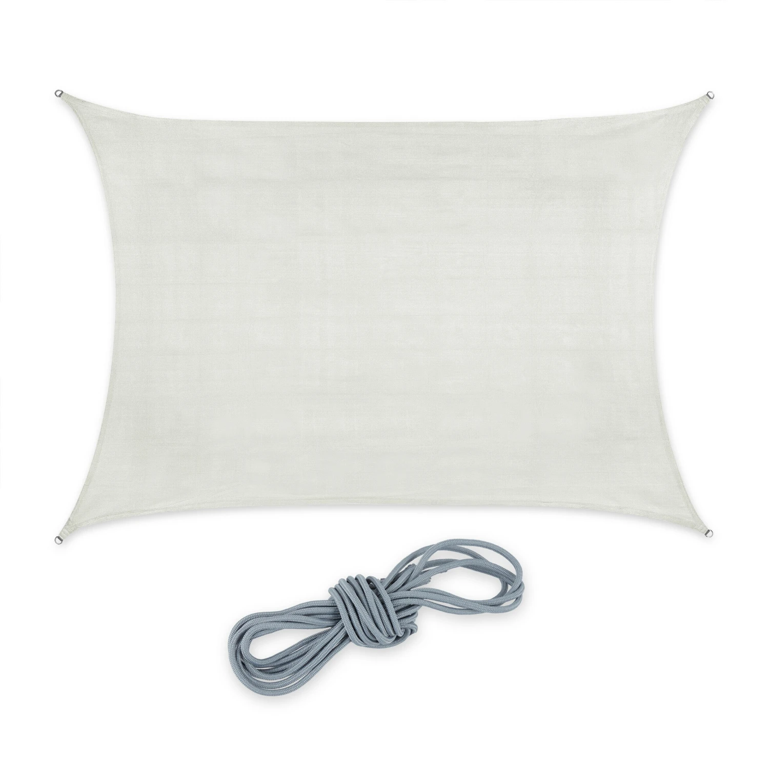Relaxdays Rechteckiges HDPE Sonnensegel Weiß 1 Relaxdays Rechteckiges HDPE Sonnensegel Weiß