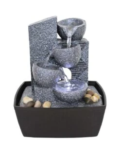 Zimmerbrunnen Tischbrunnen Dekobrunnen FoBucket Mit LED 10526