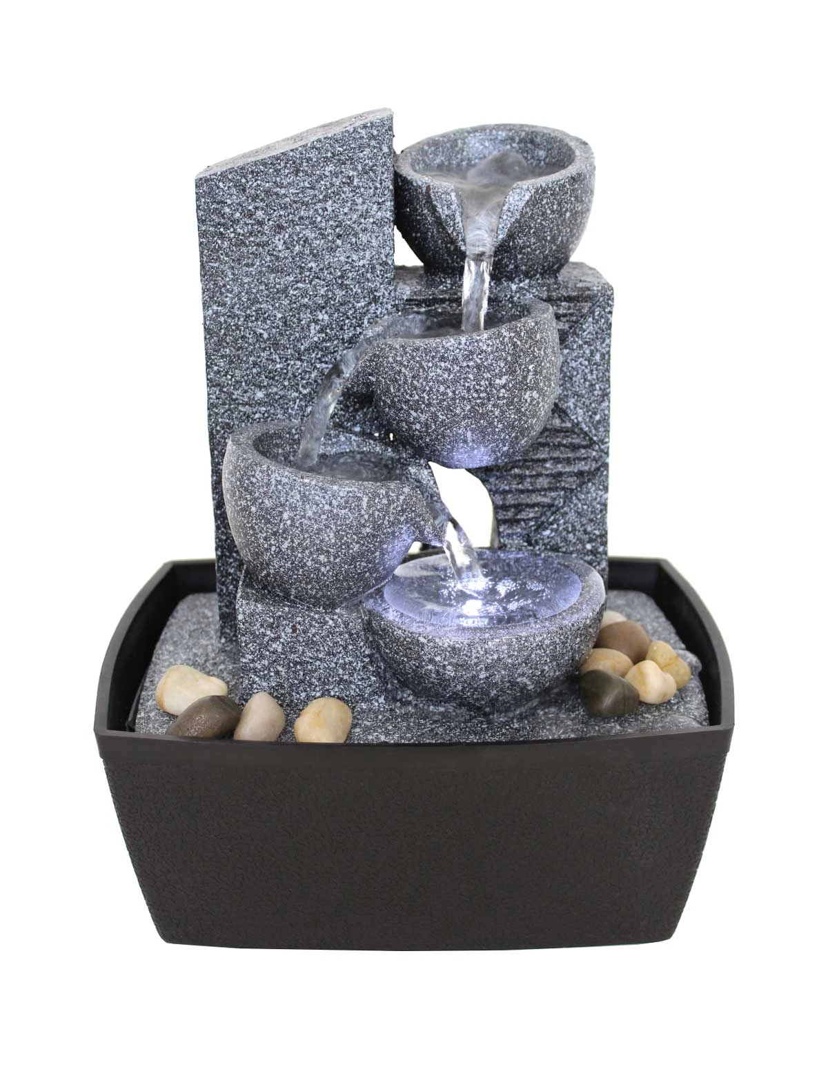 Zimmerbrunnen Tischbrunnen Dekobrunnen FoBucket Mit LED 10526 1 Zimmerbrunnen Tischbrunnen Dekobrunnen FoBucket Mit LED 10526