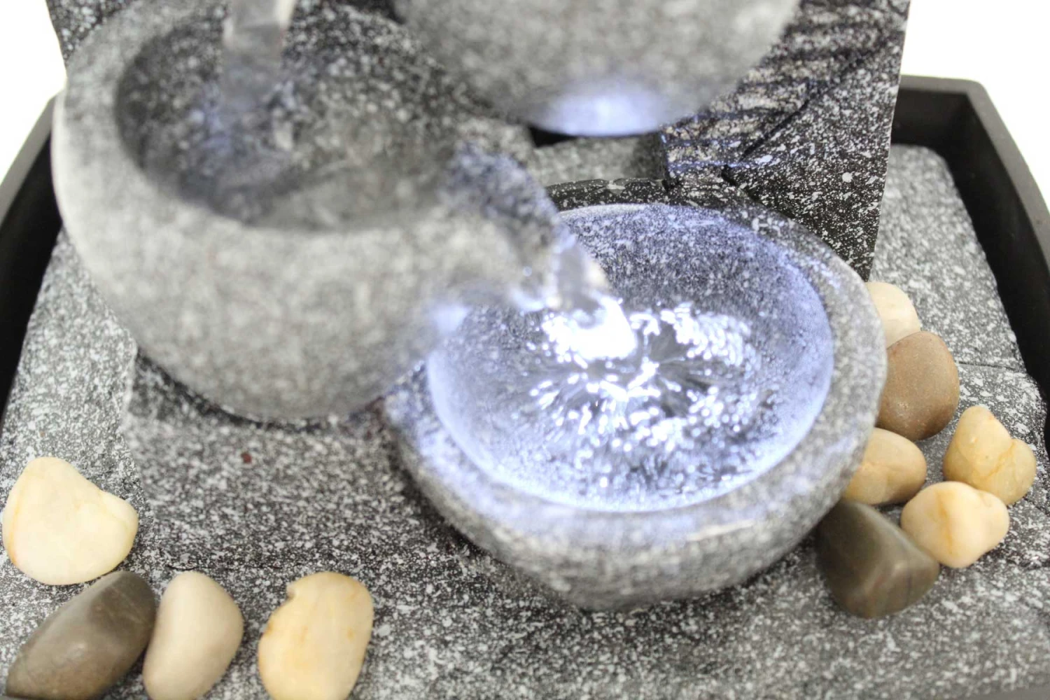 Zimmerbrunnen Tischbrunnen Dekobrunnen FoBucket Mit LED 10526 4 Zimmerbrunnen Tischbrunnen Dekobrunnen FoBucket Mit LED 10526 – Bild 4