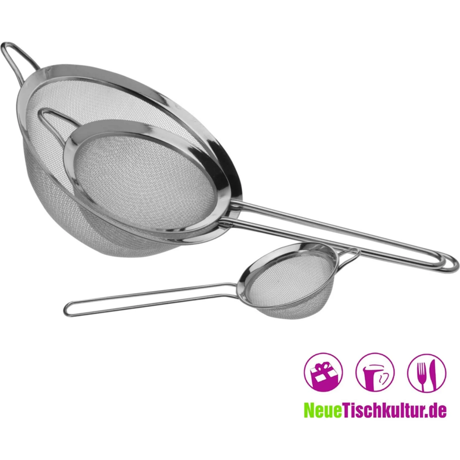 Neuetischkultur Küchen-Sieb 3-teilg 2 Neuetischkultur Küchen-Sieb 3-teilg – Bild 2