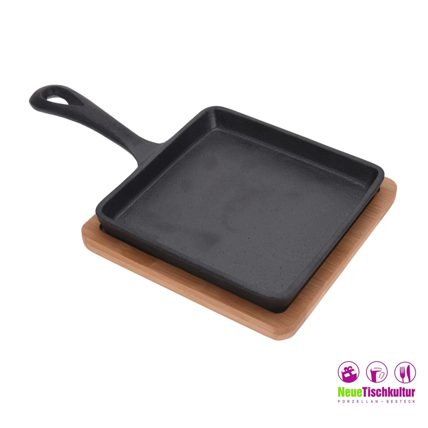 Neuetischkultur Tapasteller/Eisenpfanne Mit Holzbrett 3 Neuetischkultur Tapasteller/Eisenpfanne Mit Holzbrett – Bild 3