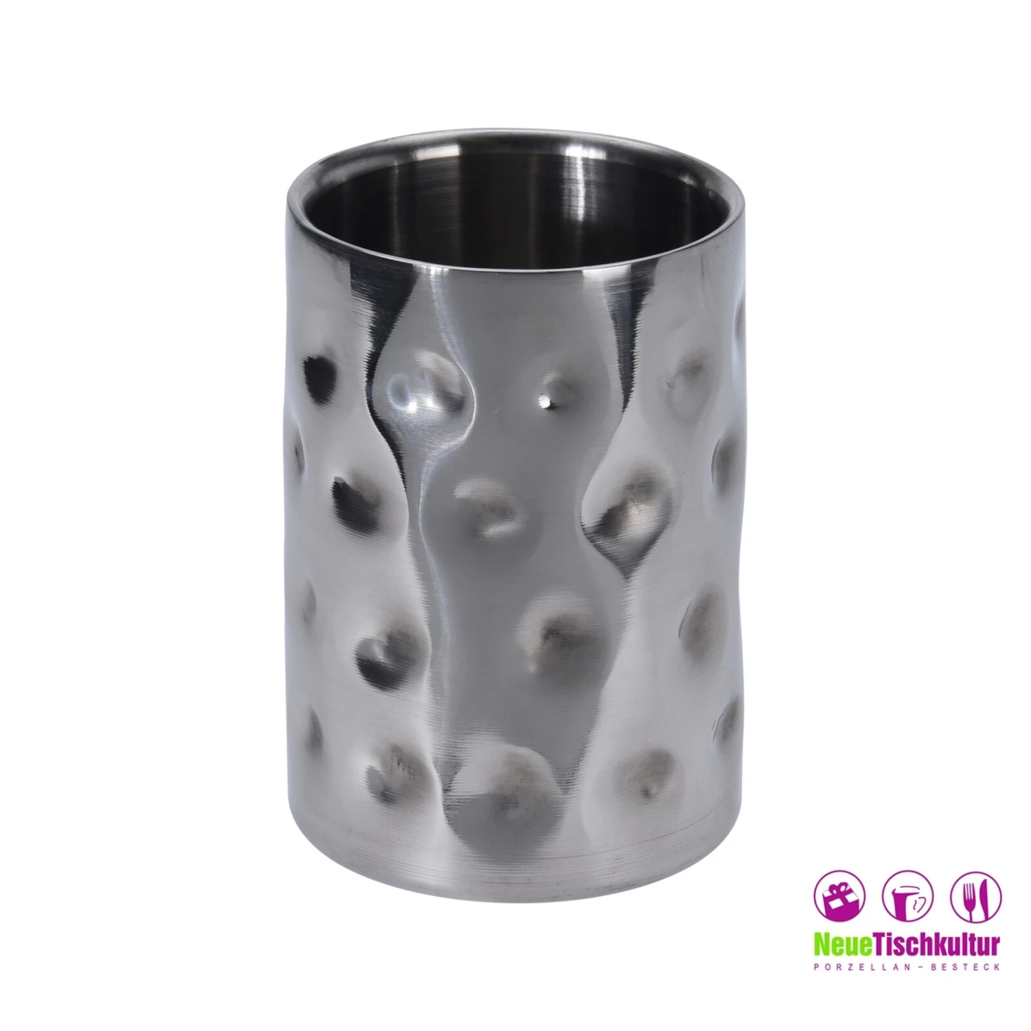 Neuetischkultur Weinkühler Edelstahl Design Gehämmert 2 Neuetischkultur Weinkühler Edelstahl Design Gehämmert – Bild 2