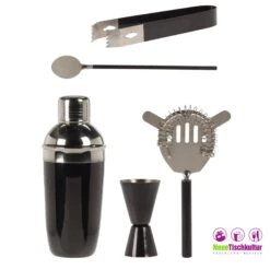 Neuetischkultur Cocktail Shaker-Set, 5-tlg. Edelstahl -OUTSUNNY Verkäufe 8600330400 50001202 prod 004