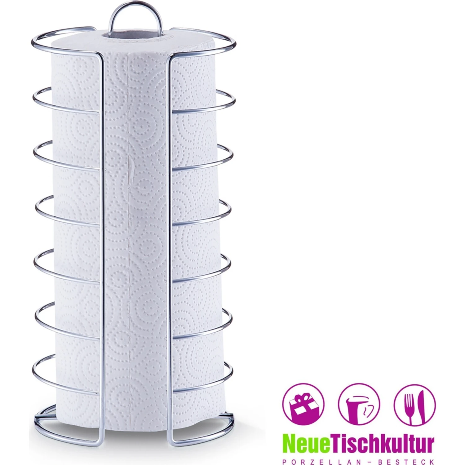Neuetischkultur Küchenrollenhalter Verchromt 2 Neuetischkultur Küchenrollenhalter Verchromt – Bild 2