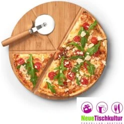 Neuetischkultur Pizza-Set 2-teilig Bambus -OUTSUNNY Verkäufe 8600330400 50002133 prod 005