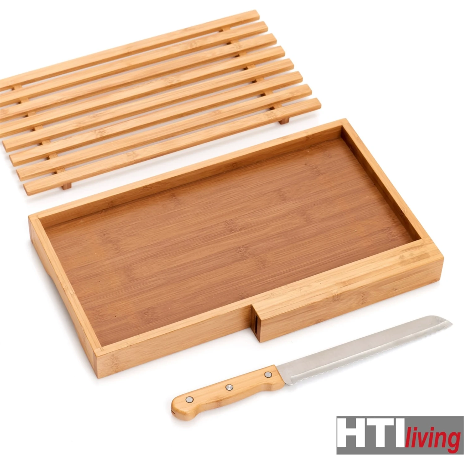 Neuetischkultur Brotschneidebrett Mit Brotmesser Bambus 2 Neuetischkultur Brotschneidebrett Mit Brotmesser Bambus – Bild 2