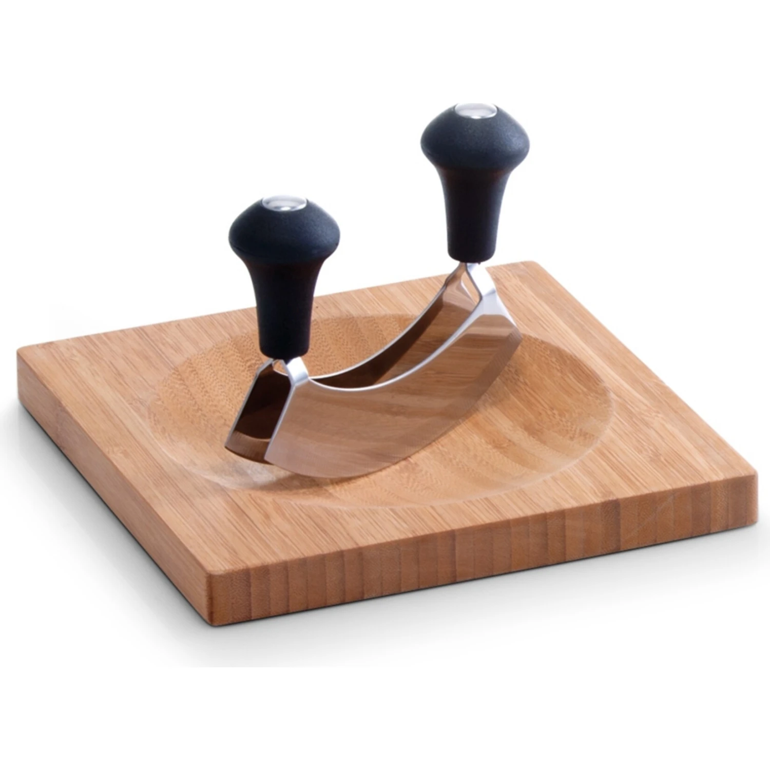 Neuetischkultur Kräuterbrett Mit Wiegemesser Bamboo 1 Neuetischkultur Kräuterbrett Mit Wiegemesser Bamboo