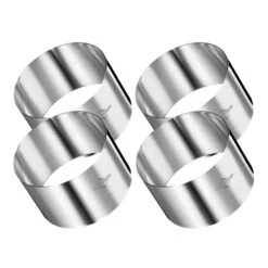 Neuetischkultur Dessertring 4er-Set Edelstahl