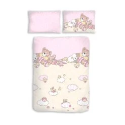 HTI-Living Renforcé Bettwäsche 2tlg. 100/135 Cm Bärchen Rosé