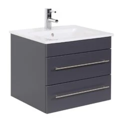 POSSEIK Badmöbel Inkl. Villeroy & Boch Waschbecken Venticello 60cm Waschtisch