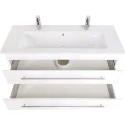 POSSEIK Waschtisch Inkl. Villeroy & Boch Doppel Waschbecken Venticello 120cm -OUTSUNNY Verkäufe 8600335800 18821 prod 005