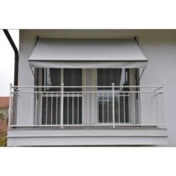 Angerer Klemmmarkise Hellgrau 350 Cm Balkonmarkise Markise Balkon
