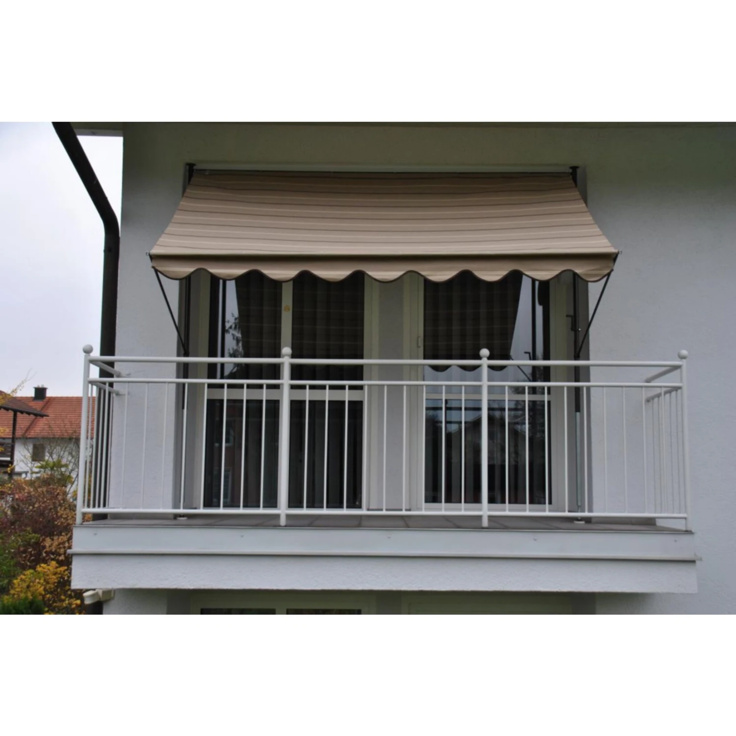 Angerer Klemmmarkise Beige/braun 300 Cm Markise Balkon 1 Angerer Klemmmarkise Beige/braun 300 Cm Markise Balkon