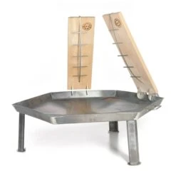 Acerto® Massive Feuerschale 55cm + 2 Flammlachsbretter + 5 Stk. Kaminholz Buche -OUTSUNNY Verkäufe 8600335800 34385 prod 003