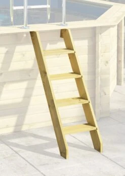 CHILLROI | Achteckiger Massivholzpool, 357,5 X 357,5 X 124 Cm, Modell 1 X Folie Grau | Inkl. Zubehör Und Pool Leitern -OUTSUNNY Verkäufe 8600335800 53420 prod 006