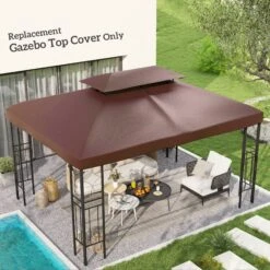 Outsunny Ersatzdach Für Metall Gartenpavillon Kaffeebraun 3 X 4 M (BxL) | Dach Gartenpavillon Metall-Pavillon Partyzelt 9 Outsunny Ersatzdach Für Metall Gartenpavillon Kaffeebraun 3 X 4 M (BxL) | Dach Gartenpavillon Metall-Pavillon Partyzelt -OUTSUNNY Verkäufe 8600336600 01 0082 prod 004