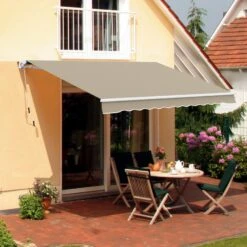 Outsunny Alu-Gelenkarmmarkise Für Wandmontage Beige 4 X 3 M (BxL) | Aluminium-Gelenkarm-Markise Alu-Markise Markise -OUTSUNNY Verkäufe 8600336600 01 0124 prod 004