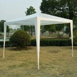Outsunny Gartenpavillon Mit Klicksystem Weiß 270 X 270 X 245 Cm (LxBxH) | Gartenzelt Partyzelt Bierzelt Festzelt Pavillon -OUTSUNNY Verkäufe 8600336600 01 0193 prod 003