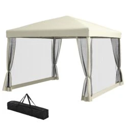 Outsunny Faltpavillon Mit Seitenwänden Beige 3 X 3 X 2,55 M (LxBxH) | Pavillon Faltzelt Partyzelt Gartenpavillon Zelt 11 Outsunny Faltpavillon Mit Seitenwänden Beige 3 X 3 X 2,55 M (LxBxH) | Pavillon Faltzelt Partyzelt Gartenpavillon Zelt -OUTSUNNY Verkäufe 8600336600 01 0280 prod 006