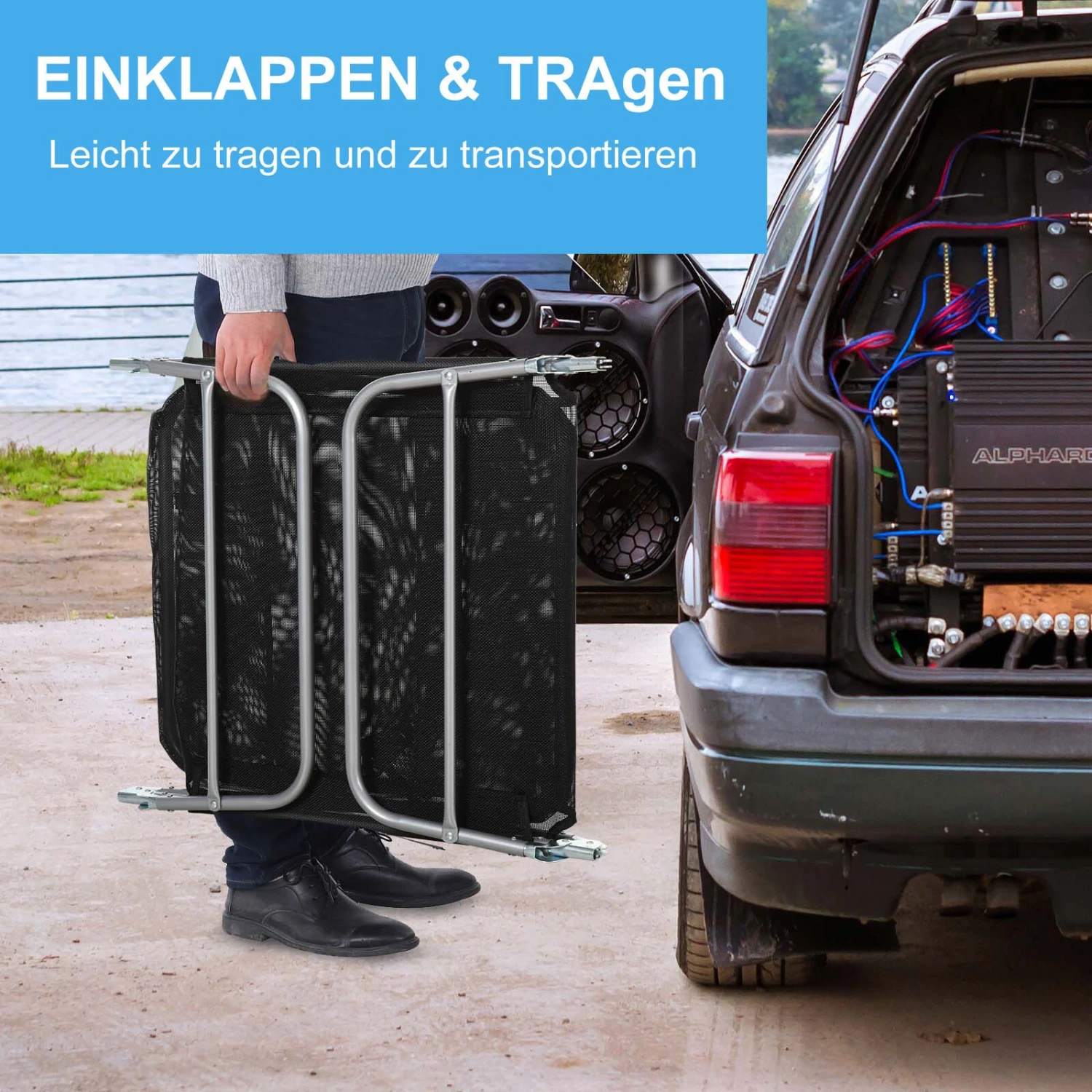 Outsunny Gartenliege Klappbar 182 X 56 X 24,5 Cm (LxBxH) | Zweibeinliege Sonnenliege Bäderliege Relaxliege 6 Outsunny Gartenliege Klappbar 182 X 56 X 24,5 Cm (LxBxH) | Zweibeinliege Sonnenliege Bäderliege Relaxliege – Bild 6