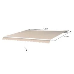 Outsunny Alu-Gelenkarmmarkise Für Wandmontage Cremeweiß 4,5 X 3 M (BxL) | Aluminium-Gelenkarm-Markise Alu-Markise Markise 10 Outsunny Alu-Gelenkarmmarkise Für Wandmontage Cremeweiß 4,5 X 3 M (BxL) | Aluminium-Gelenkarm-Markise Alu-Markise Markise -OUTSUNNY Verkäufe 8600336600 01 0679 prod 005