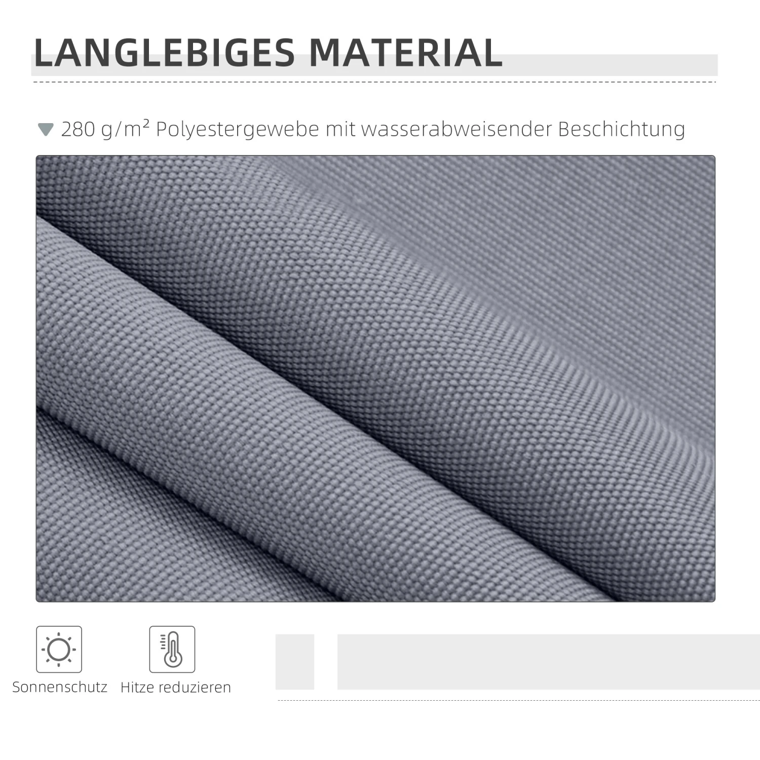 Outsunny Alu Gelenkarm-Markise Für Wandmontage Grau 400 X 300 Cm (BxL) | Markise Alu Gelenkarmmarkise Aluminium-Markise 6 Outsunny Alu Gelenkarm-Markise Für Wandmontage Grau 400 X 300 Cm (BxL) | Markise Alu Gelenkarmmarkise Aluminium-Markise – Bild 6