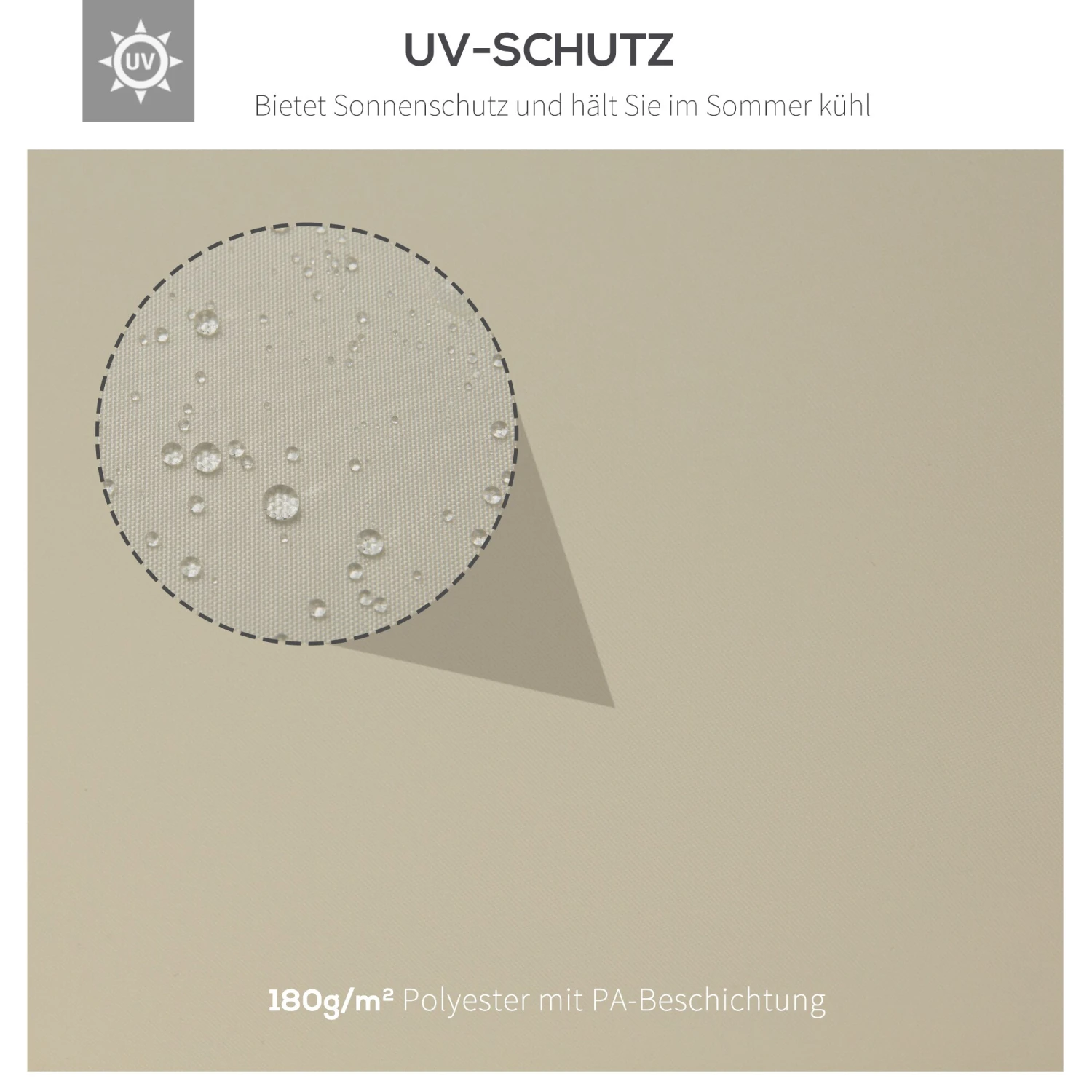Outsunny Ersatzdach Für Metall-Gartenpavillon Cremeweiß 3 X 4 M (BxL) | Dach Metall-Pavillon Pavillondach Partyzelt 6 Outsunny Ersatzdach Für Metall-Gartenpavillon Cremeweiß 3 X 4 M (BxL) | Dach Metall-Pavillon Pavillondach Partyzelt – Bild 6