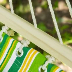 Outsunny Hängematte Für 2 Personen Grün, Gelb, Weiß 284 X 140 Cm (LxB) | Hängesitz Hängestuhl Hängeliege Hängesessel -OUTSUNNY Verkäufe 8600336600 100110 073 prod 006