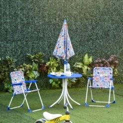 Outsunny Kinder Gartenset Mit Sonnenschirm | Sitzgarnitur Für Kinder Gartengarnitur Kindermöbel -OUTSUNNY Verkäufe 8600336600 312 025BU prod 004