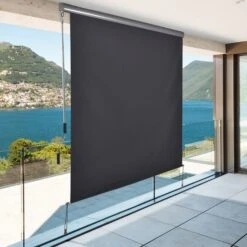 Outsunny Senkrechtmarkise Mit Handkurbel 160 X 250 Cm (LxH) | Hitze Markise Balkonmarkise Sonnenschutz Balkonrollo -OUTSUNNY Verkäufe 8600336600 830 262V01CG prod 004