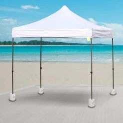 Outsunny Gewichte Für Faltpavillon Weiß | Standsicherung Mit Sand Zusatzgewichte Standfuß -OUTSUNNY Verkäufe 8600336600 840 046 prod 005