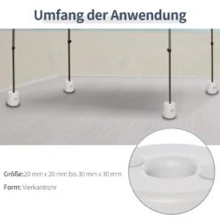 Outsunny Gewichte Für Faltpavillon Weiß | Standsicherung Mit Sand Zusatzgewichte Standfuß -OUTSUNNY Verkäufe 8600336600 840 046 prod 006