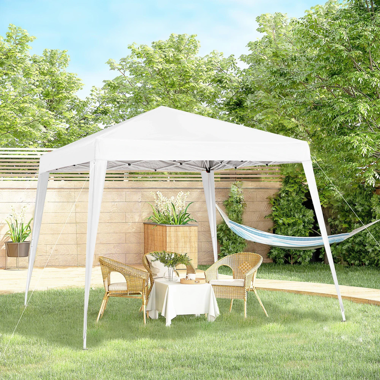 Outsunny Faltpavillon Inklusive Tragetasche 3 X 3 X 2,4 M (LxBxH) | Faltzelt Partyzelt Gartenzelt Gartenpavillon 5 Outsunny Faltpavillon Inklusive Tragetasche 3 X 3 X 2,4 M (LxBxH) | Faltzelt Partyzelt Gartenzelt Gartenpavillon – Bild 5