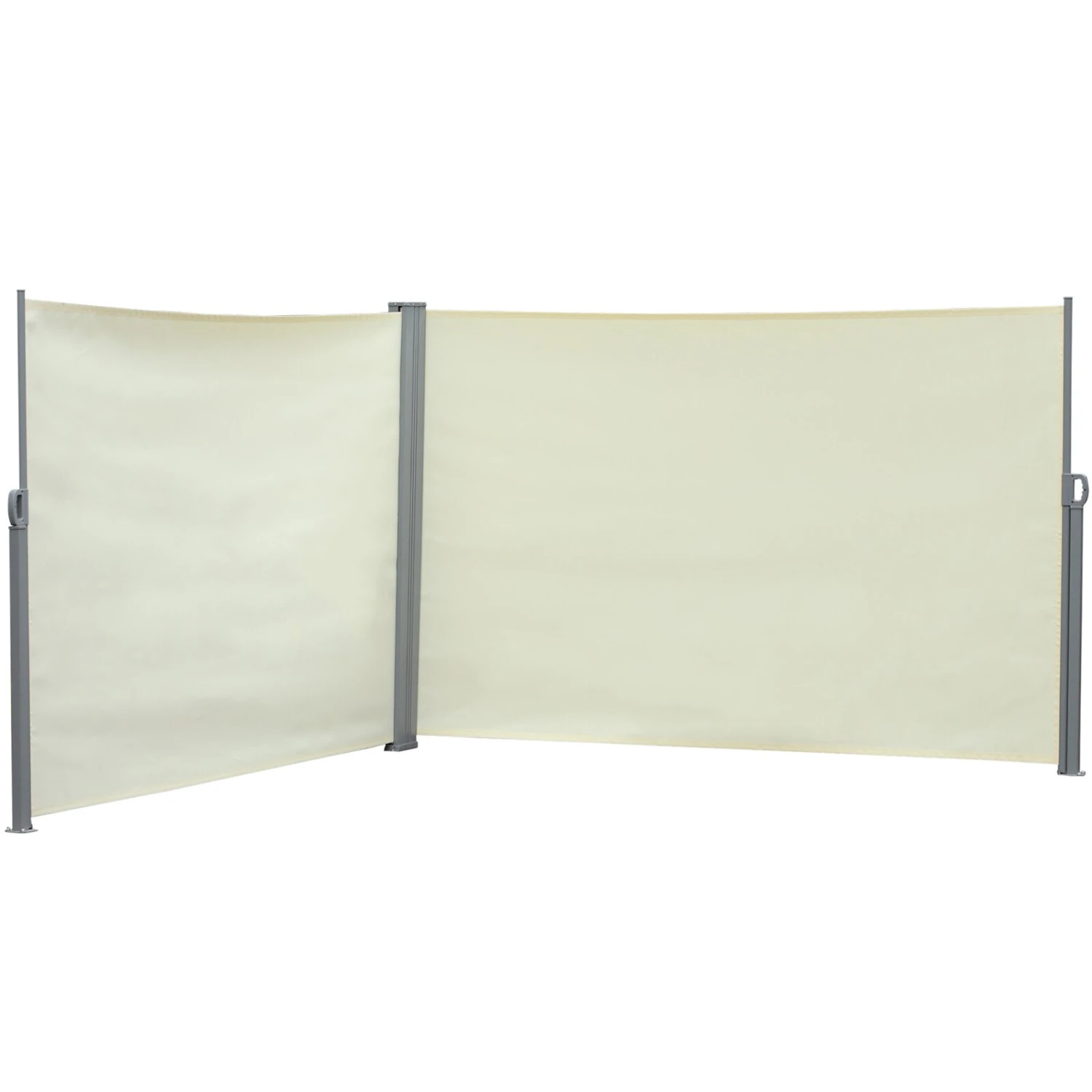 Outsunny Doppel-Seitenmarkise 6 X 1,8 M 600 X 180 Cm (LxH) | Sichtschutz Sonnenschutz Seitenrollo Windschutz 1 Outsunny Doppel-Seitenmarkise 6 X 1,8 M 600 X 180 Cm (LxH) | Sichtschutz Sonnenschutz Seitenrollo Windschutz
