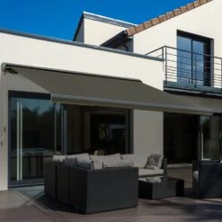 Outsunny Elektrische Markise Mit Fernbedienung Oder Handkurbel Dunkelgrau 300 X 0-250 Cm ((BxL) | Kassettenmarkise Balkon Markise Sonnenschutz 9 Outsunny Elektrische Markise Mit Fernbedienung Oder Handkurbel Dunkelgrau 300 X 0-250 Cm ((BxL) | Kassettenmarkise Balkon Markise Sonnenschutz -OUTSUNNY Verkäufe 8600336600 840 226V90 prod 004
