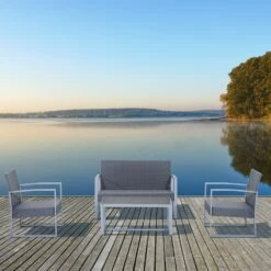 Outsunny Sitzgarnitur 4-teilig Aus Polyrattan Grau 112 X 60,5 X 76 Cm | 4-teilige Sitzgruppe Gartenmöbelset Mit Couchtisch 9 Outsunny Sitzgarnitur 4-teilig Aus Polyrattan Grau 112 X 60,5 X 76 Cm | 4-teilige Sitzgruppe Gartenmöbelset Mit Couchtisch -OUTSUNNY Verkäufe 8600336600 841 174 prod 004