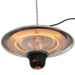 Outsunny Deckenheizstrahler Inkl. Fernbedienung Silber 42 X 26 Cm (ØxH) | Heizstrahler Terrassenstrahler Wärmestrahler 11 Outsunny Deckenheizstrahler Inkl. Fernbedienung Silber 42 X 26 Cm (ØxH) | Heizstrahler Terrassenstrahler Wärmestrahler -OUTSUNNY Verkäufe 8600336600 842 086 prod 006