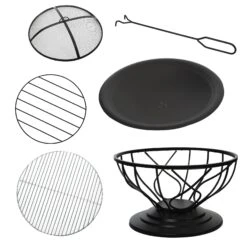 Outsunny 2-in-1 Feuerschale Mit Grillrost Schwarz 75 X 55 Cm (ØxH) | Feuerstelle Feuerkorb Holzkohlegrill Grillaufsatz 10 Outsunny 2-in-1 Feuerschale Mit Grillrost Schwarz 75 X 55 Cm (ØxH) | Feuerstelle Feuerkorb Holzkohlegrill Grillaufsatz -OUTSUNNY Verkäufe 8600336600 842 175 prod 005