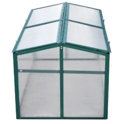 Outsunny Frühbeetkasten Mit Verstellbarem Dach Trasparent, Grün 130 X 70 X 61 Cm (LxBxH) | Alu Frühbeet Gewächshaus Treibhaus Pflanzenhaus -OUTSUNNY Verkäufe 8600336600 845 084 prod 006